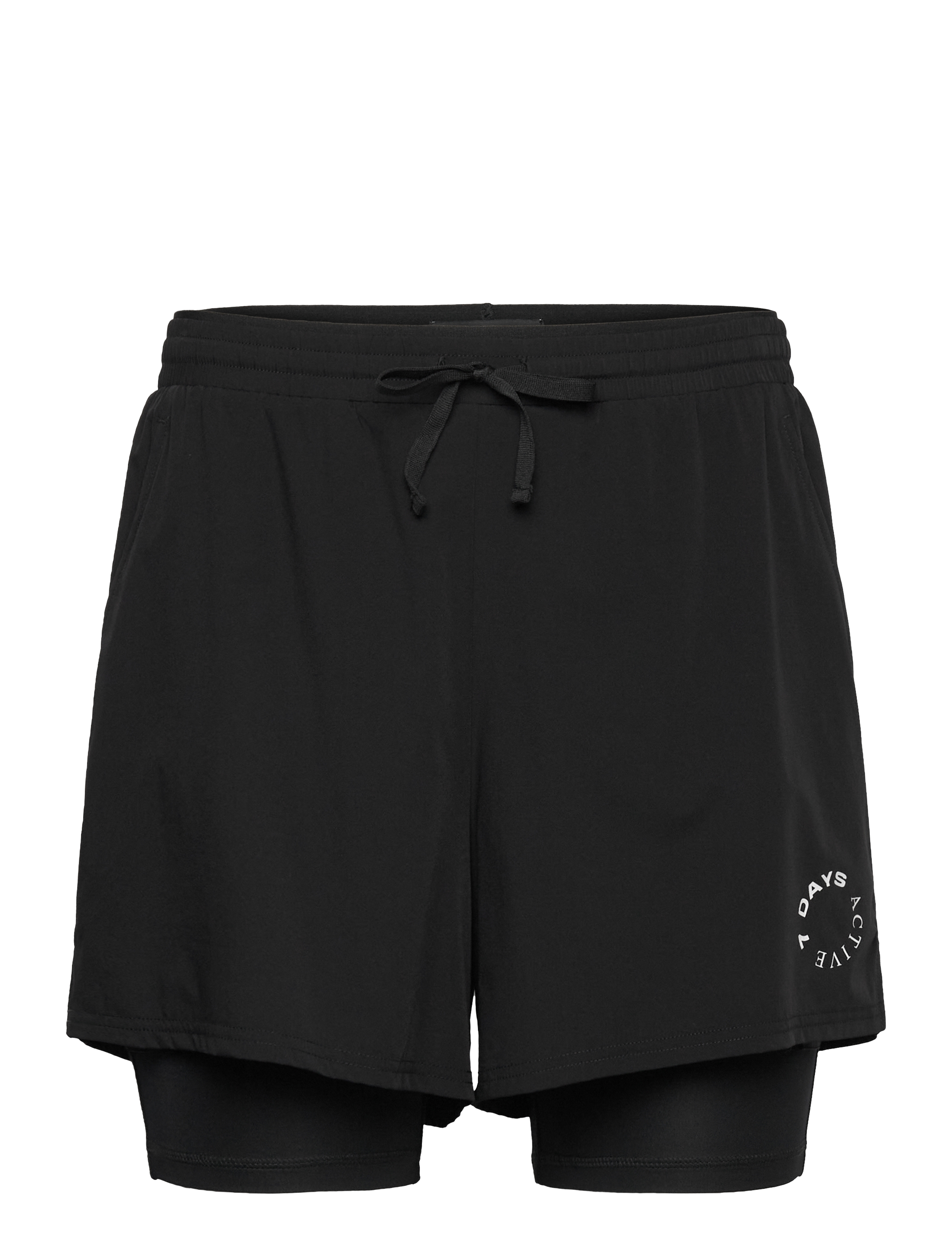 7 DAYS ACTIVE Two-In-One Shorts Schwarz - S - Damen