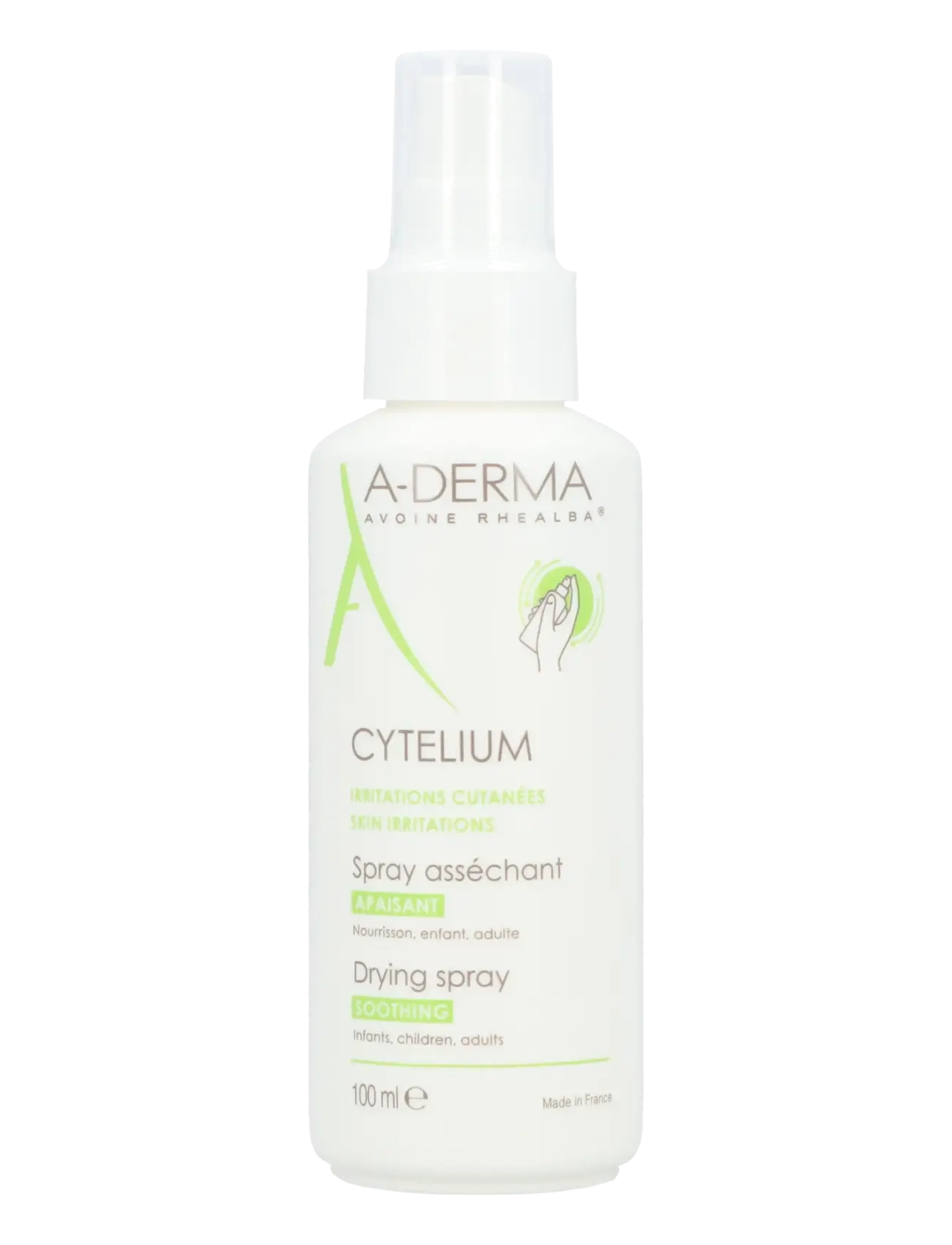 A-Derma Cytelium Drying And Soothing Spray, Ansigt Mist, Nude, Str: 100 ML