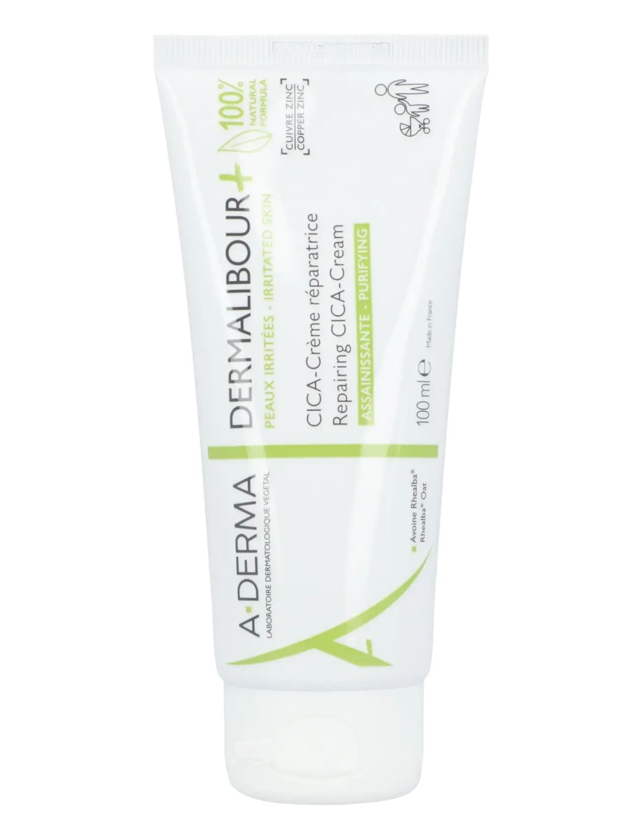 A-Derma Dermalibour+ Cica Repairing Cleansing Cream, 100 ml, Cleansers, Nackt - Milk Cleanser, Beauty
