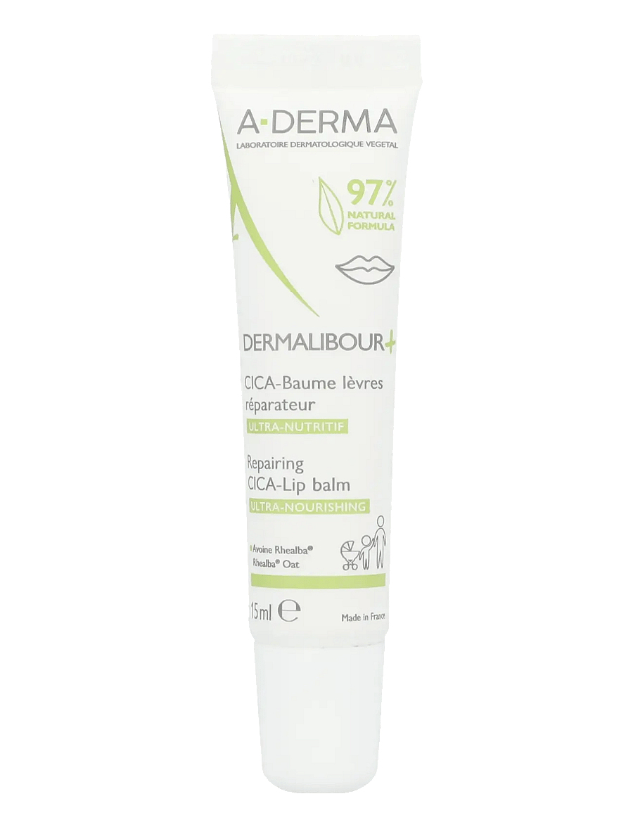 A-Derma - Dermalibour+ CICA Lip Repair Balm - läppbalsam - clear - 0