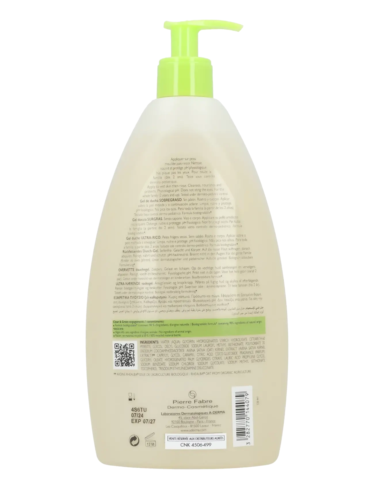 A-Derma - LES INDISPENSABLES Emollient Shower Gel - clear - 1