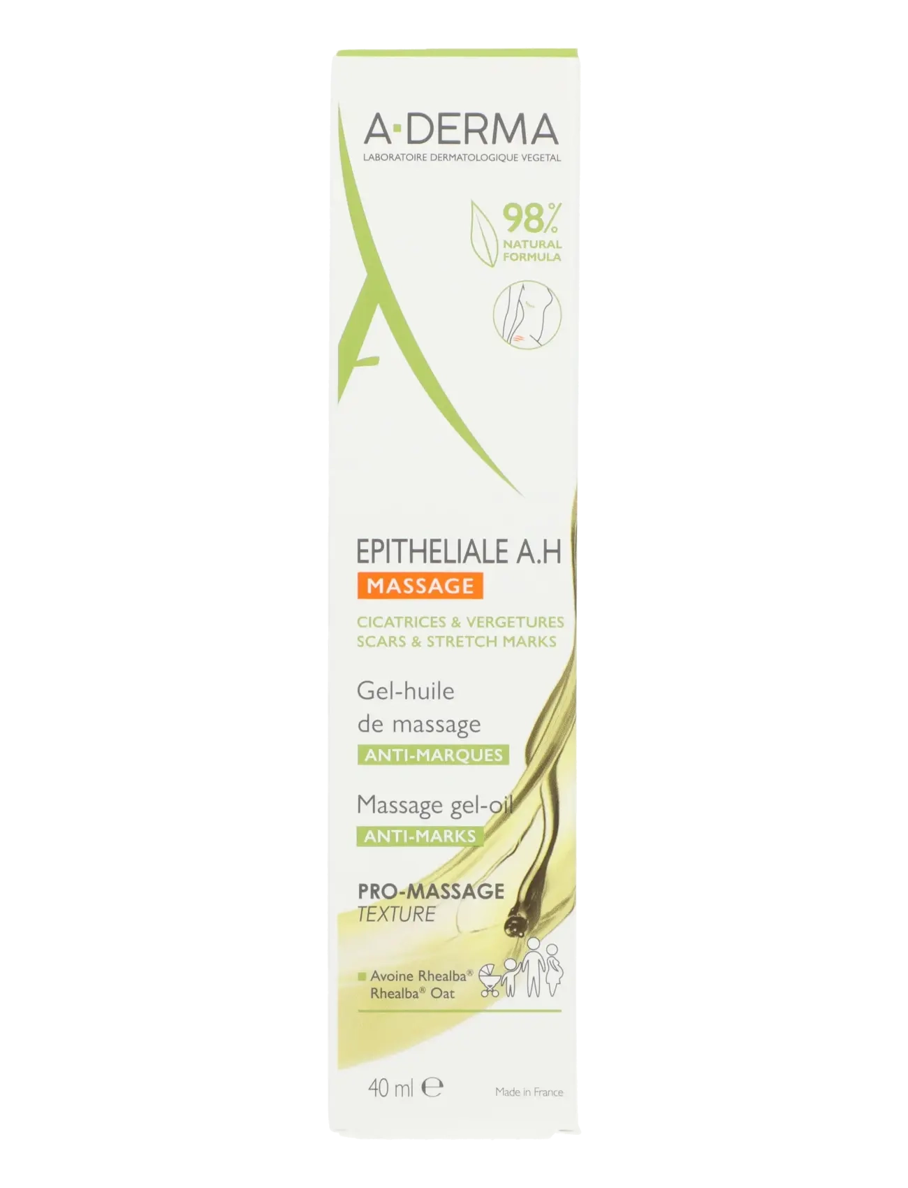 A-Derma - Epitheliale A.H Massage Gel-Oil Anti-Marks - rejsestørrelser & kits  - clear - 1