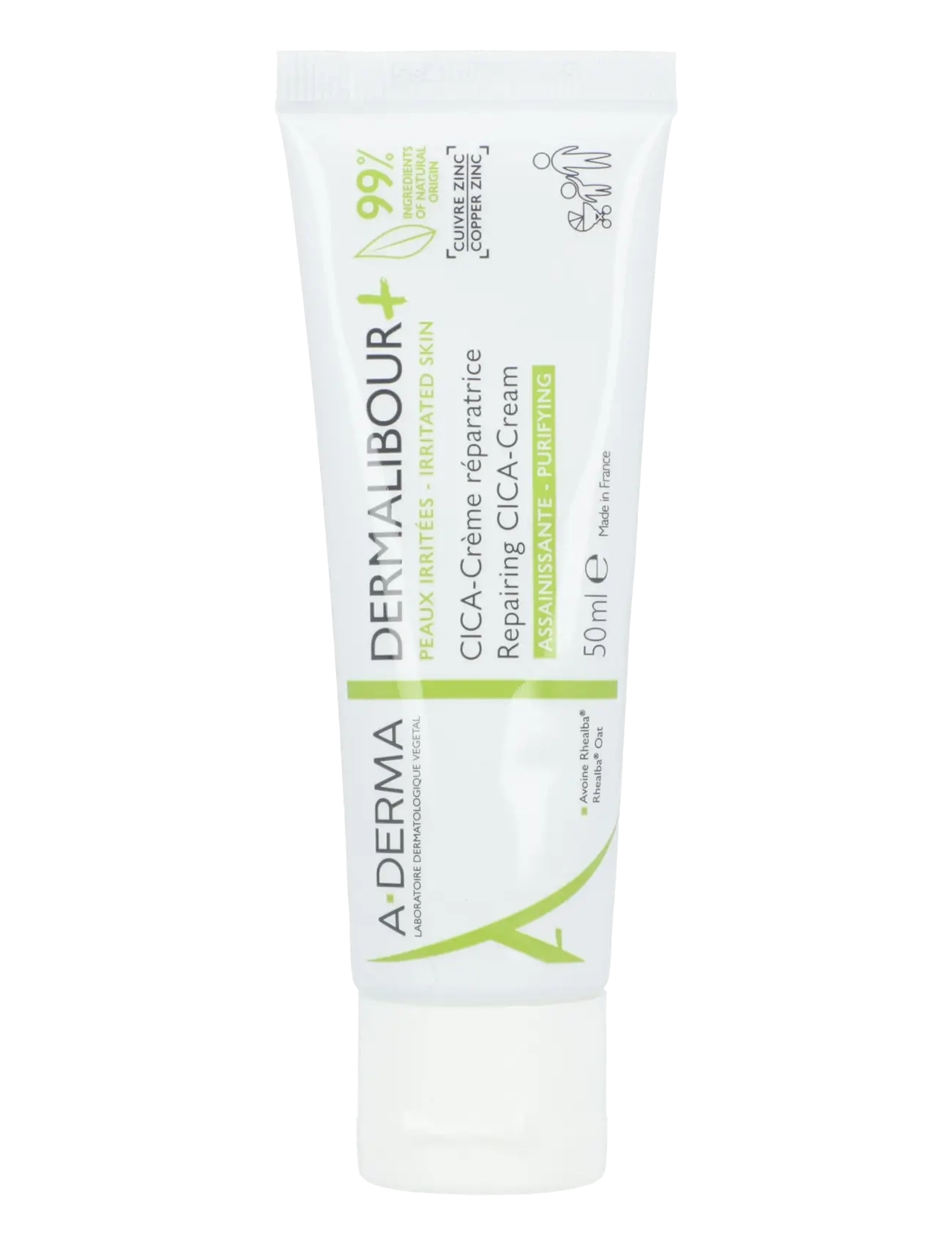 A-Derma Dermalibour+ Repairing Cica-Cream, 50 ml, Hand Care, Nackt - Cream, Beauty