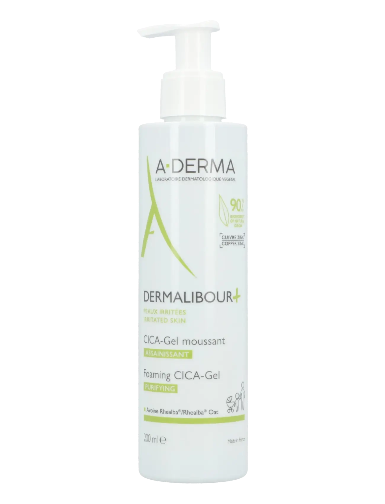 A-Derma Dermalibour+ Cica Foaming Gel, 200 ml, Cleansers, Nackt - Cleanser, Beauty