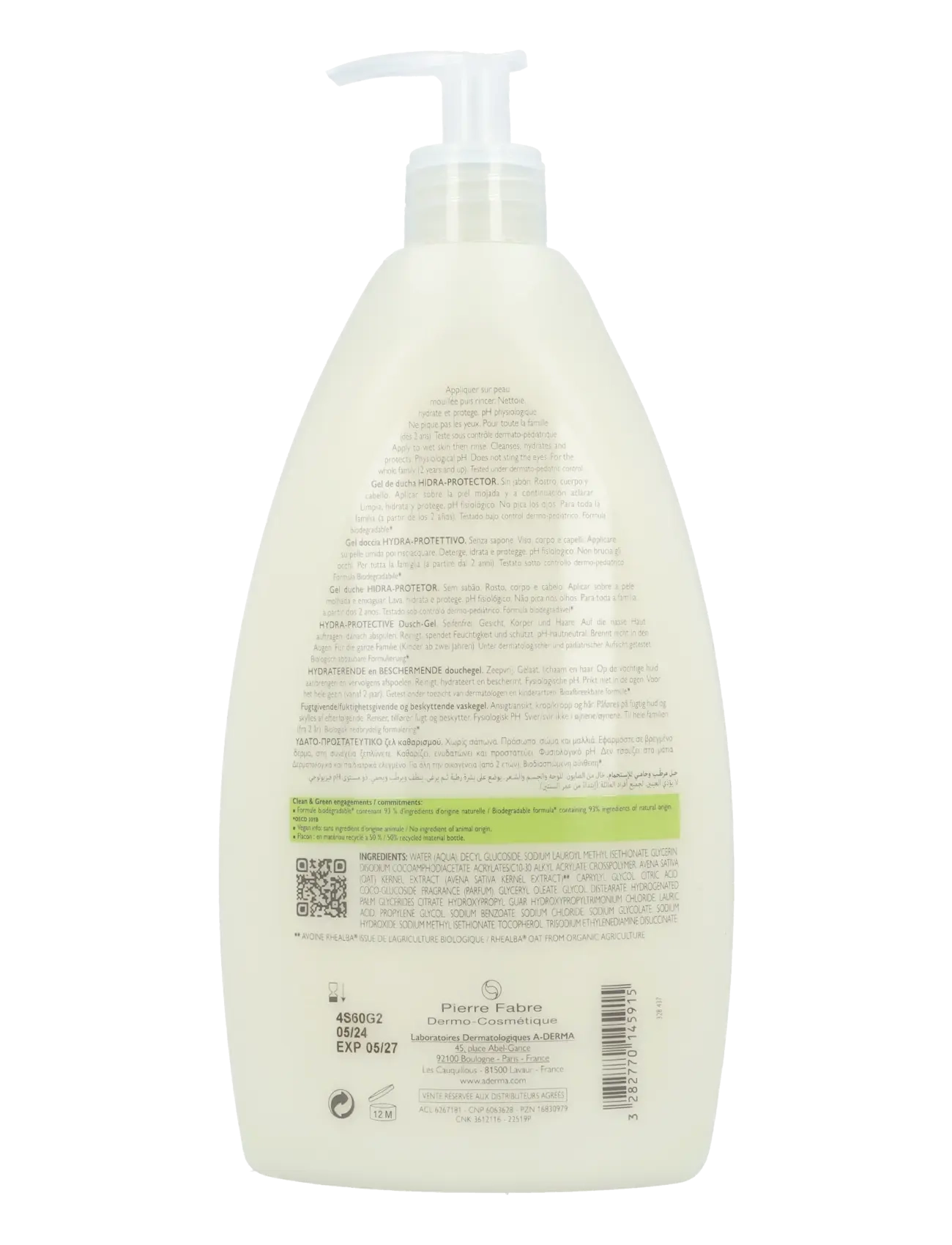 A-Derma - LES INDISPENSABLES Hydra-Protective Shower Gel - clear - 1