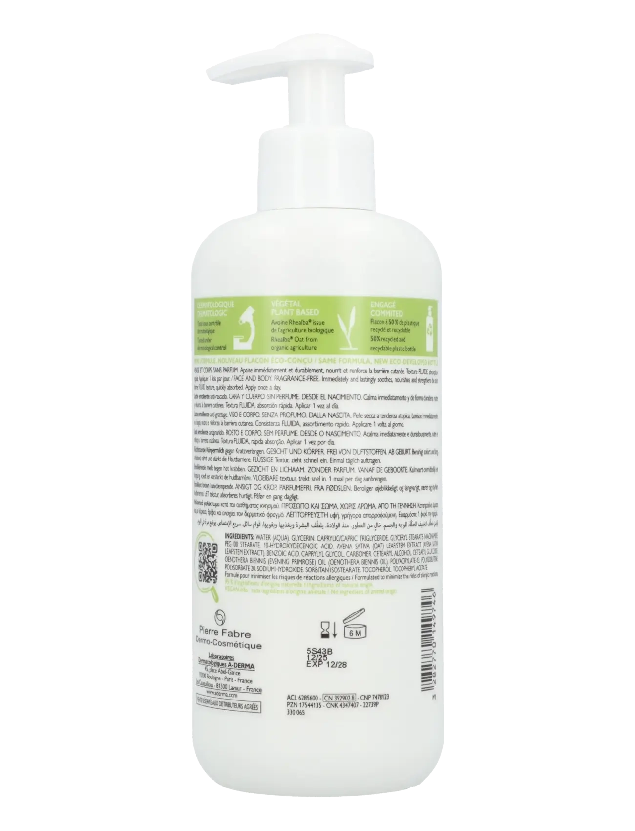 A-Derma - Exomega Control Emollient Lotion Anti-Scratching - lotion & creme - clear - 1