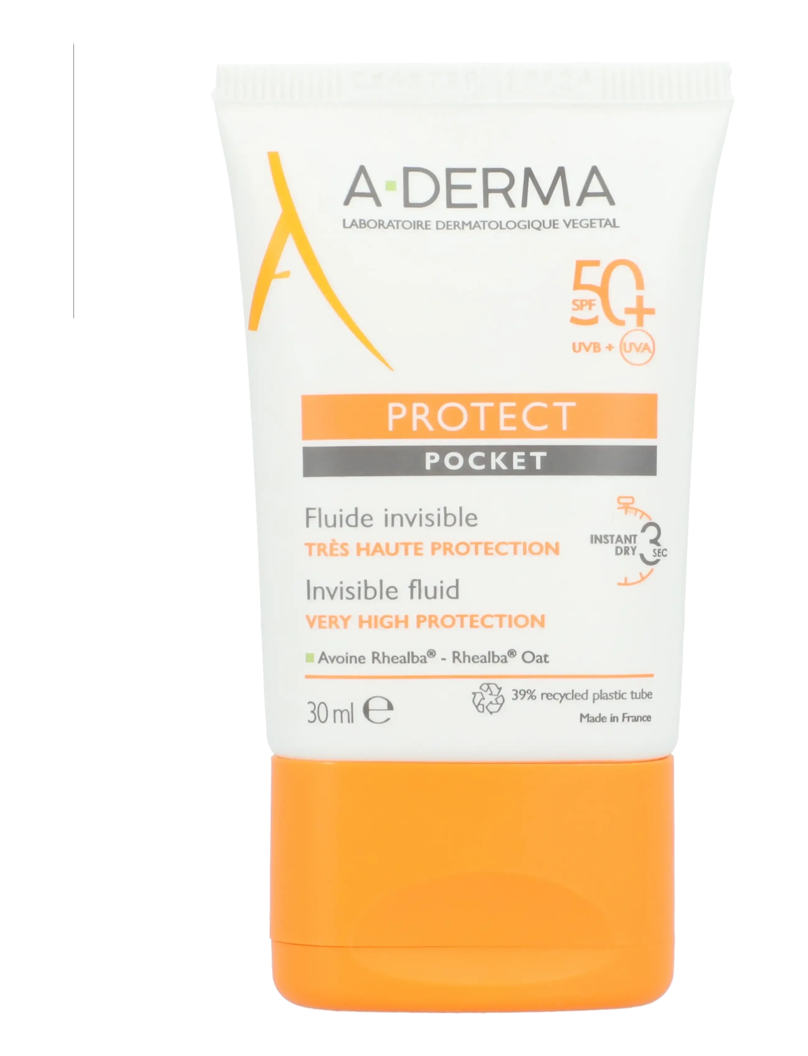 A-Derma Protect Pocket Invisible Sun Fluid Spf 50+, 30 ml, Care, Nackt - Face, Beauty