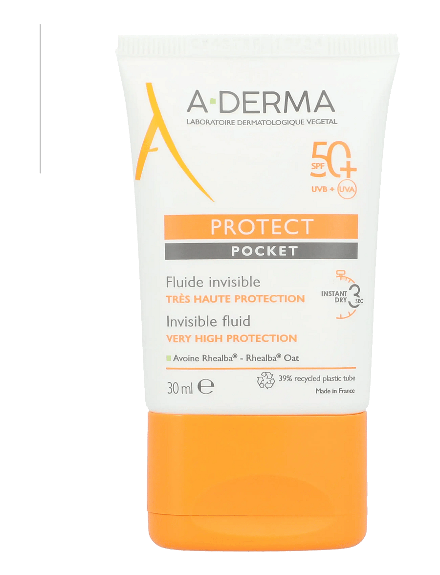 A-Derma - Protect Pocket Invisible Sun Fluid SPF 50+ - clear - 0