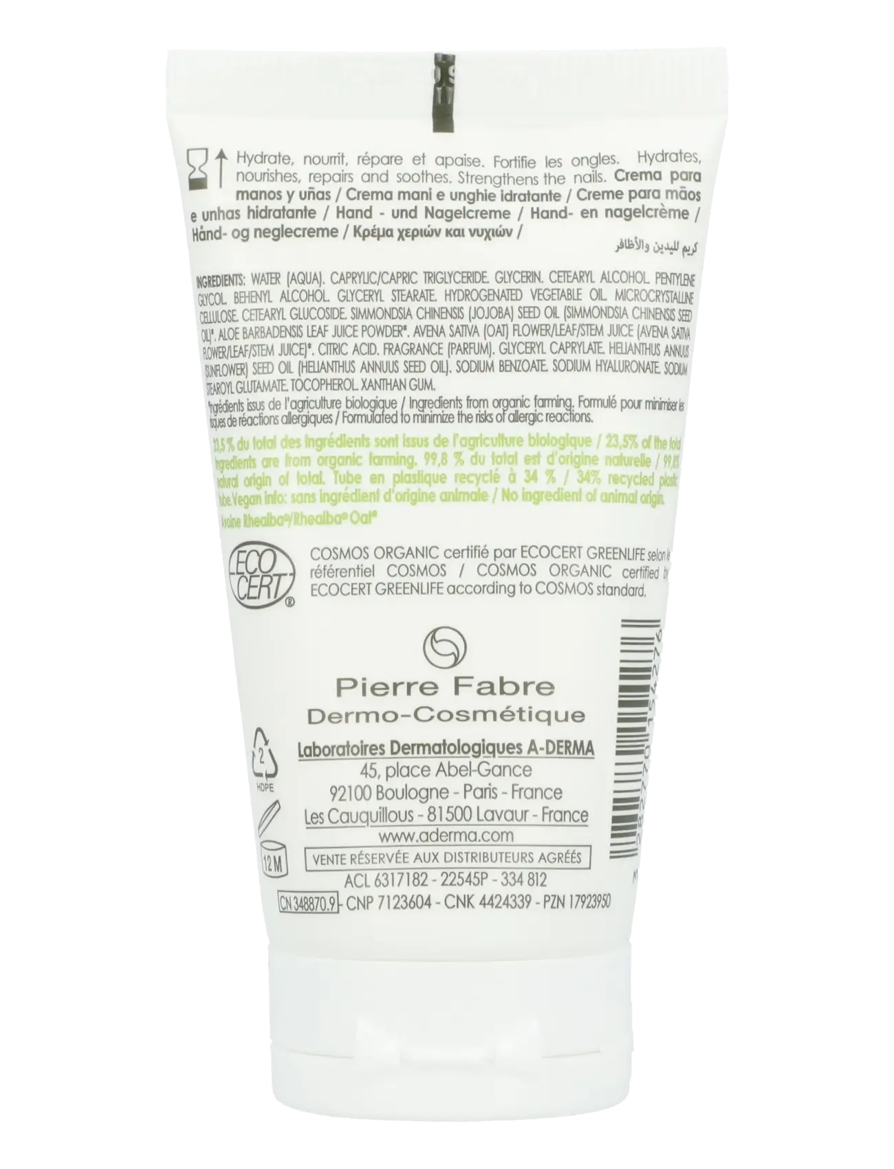 A-Derma - LES INDISPENSABLES Hand and Nail Cream - clear - 1