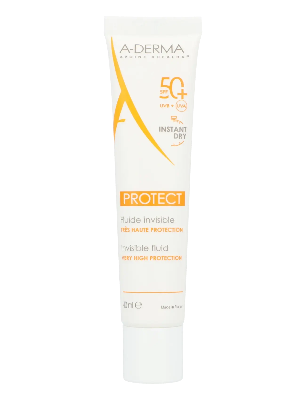 A-Derma Protect Invisible Facial Sunscreen Fluid Spf 50+, 40 ml, Sun Care, Nackt - Face, Beauty