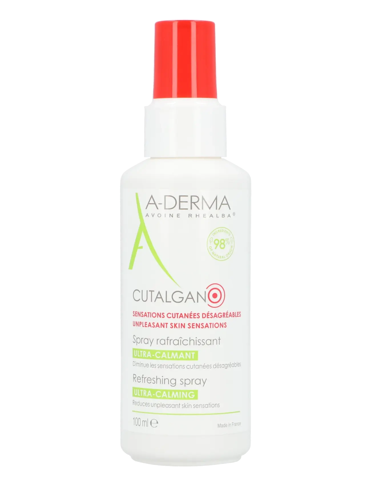 A-Derma Cutalgan Ultra-Calming Refreshing Spray, Ansigt Mist, Nude, Str: 100 ML