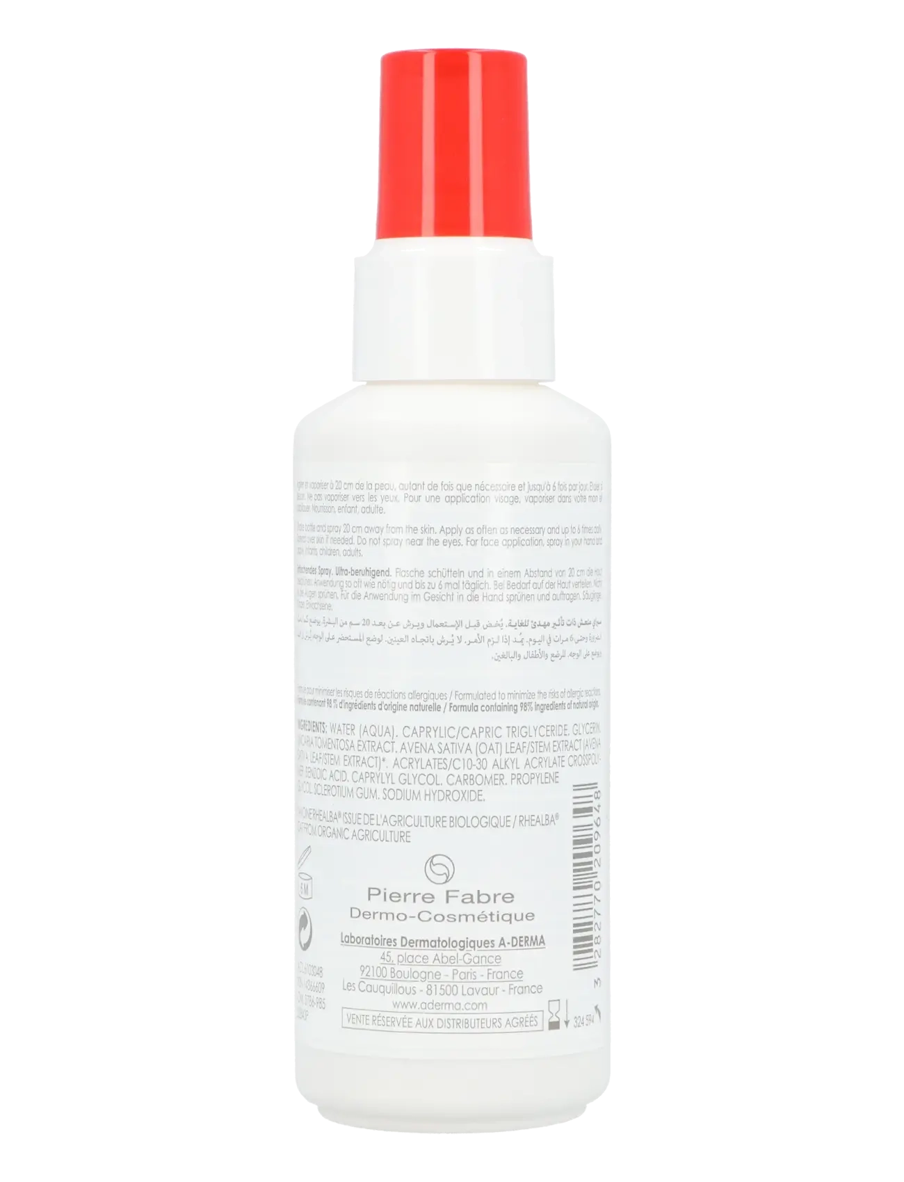 A-Derma - Cutalgan Ultra-Calming Refreshing Spray - clear - 1