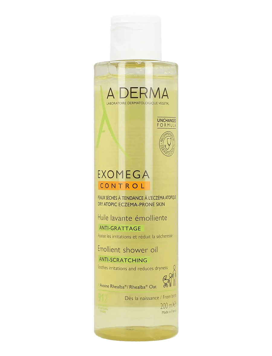 A-Derma - Exomega Control Emollient Cleansing Oil - hreinsiolía - clear - 0