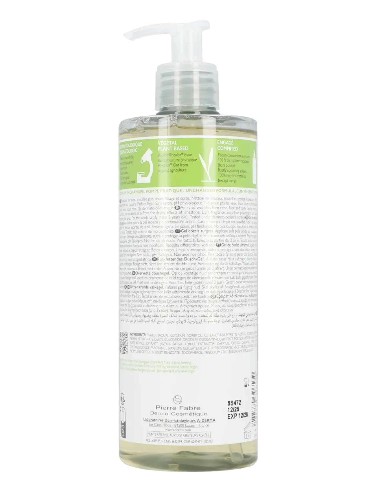 A-Derma - LES INDISPENSABLES Emollient Shower Gel - clear - 1