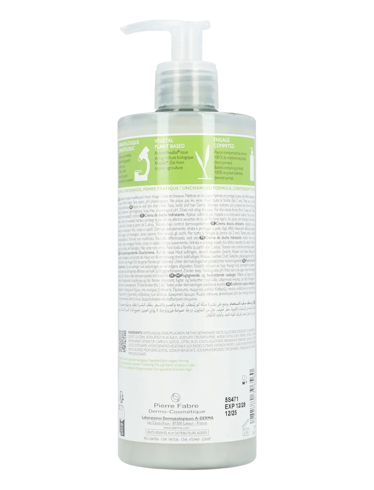 A-Derma - LES INDISPENSABLES Moisturizing Shower Cream - clear - 1