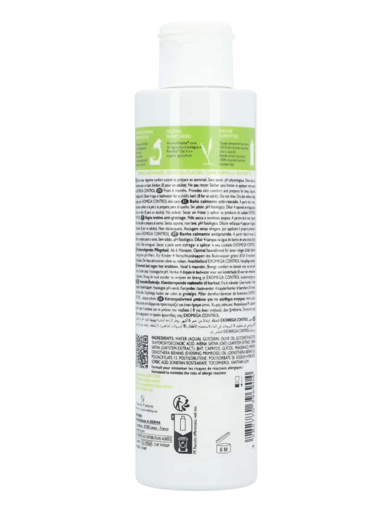 A-Derma - Exomega Control Soothing Bath Anti-Scratching - clear - 1