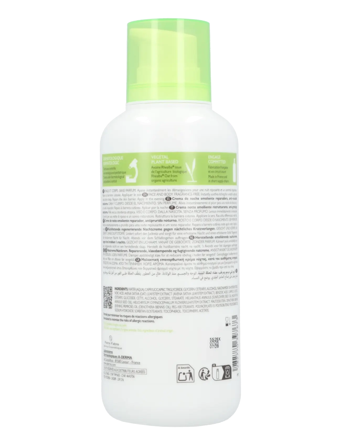 A-Derma - Exomega Control Night Cream - clear - 1