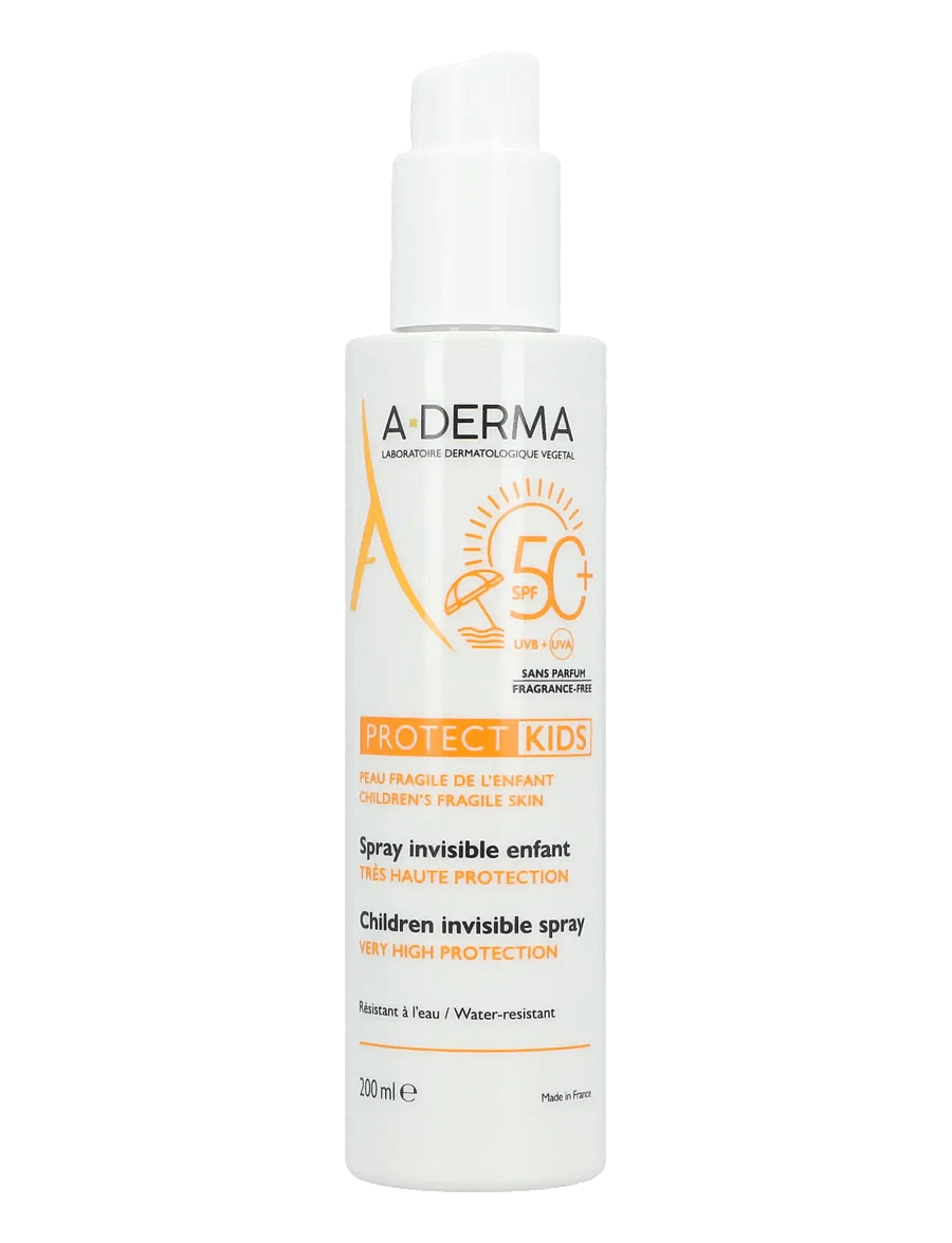 A-Derma - Protect Kids Invisible Sunscreen Spray SPF 50+ - til kroppen - clear - 0