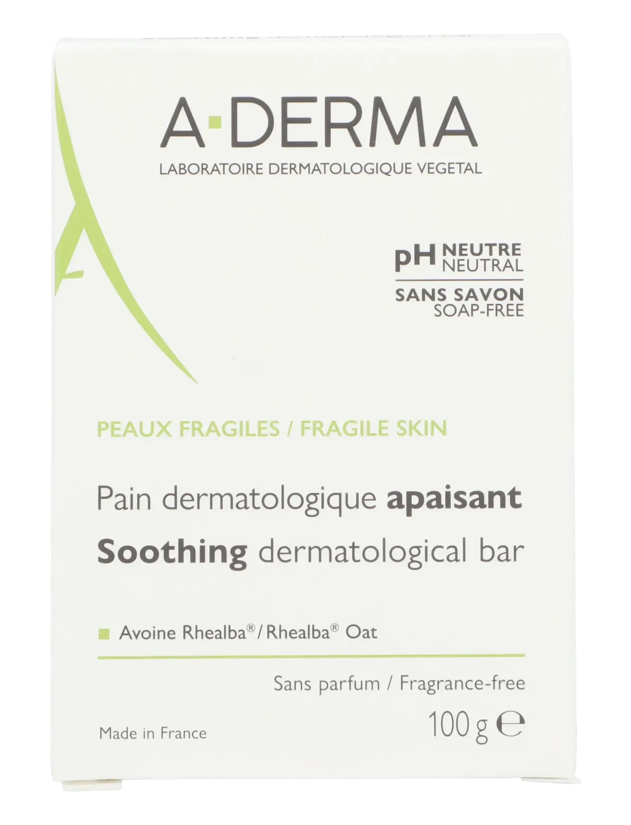 A-Derma - LES INDISPENSABLES Soothing Dermatological Cleansing Bar - clear - 1