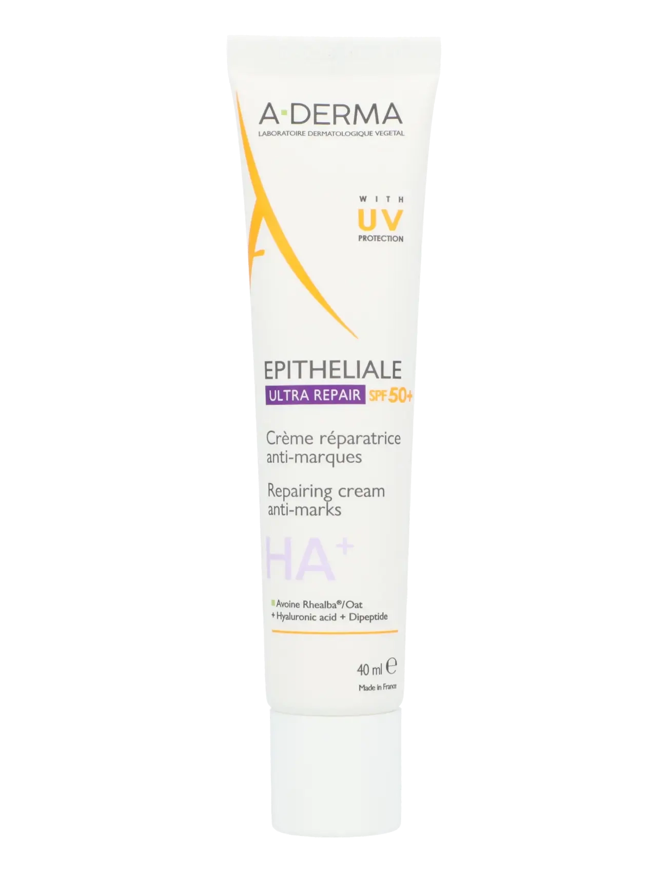 A-Derma Epitheliale A.h Ultra Protective Repairing Cream Spf 50+, 40 ml, Sun Care, Nackt - Face, Beauty