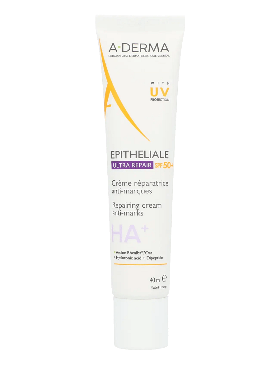 A-Derma - Epitheliale A.H Ultra Protective Repairing Cream SPF 50+ - kasvoille - clear - 0