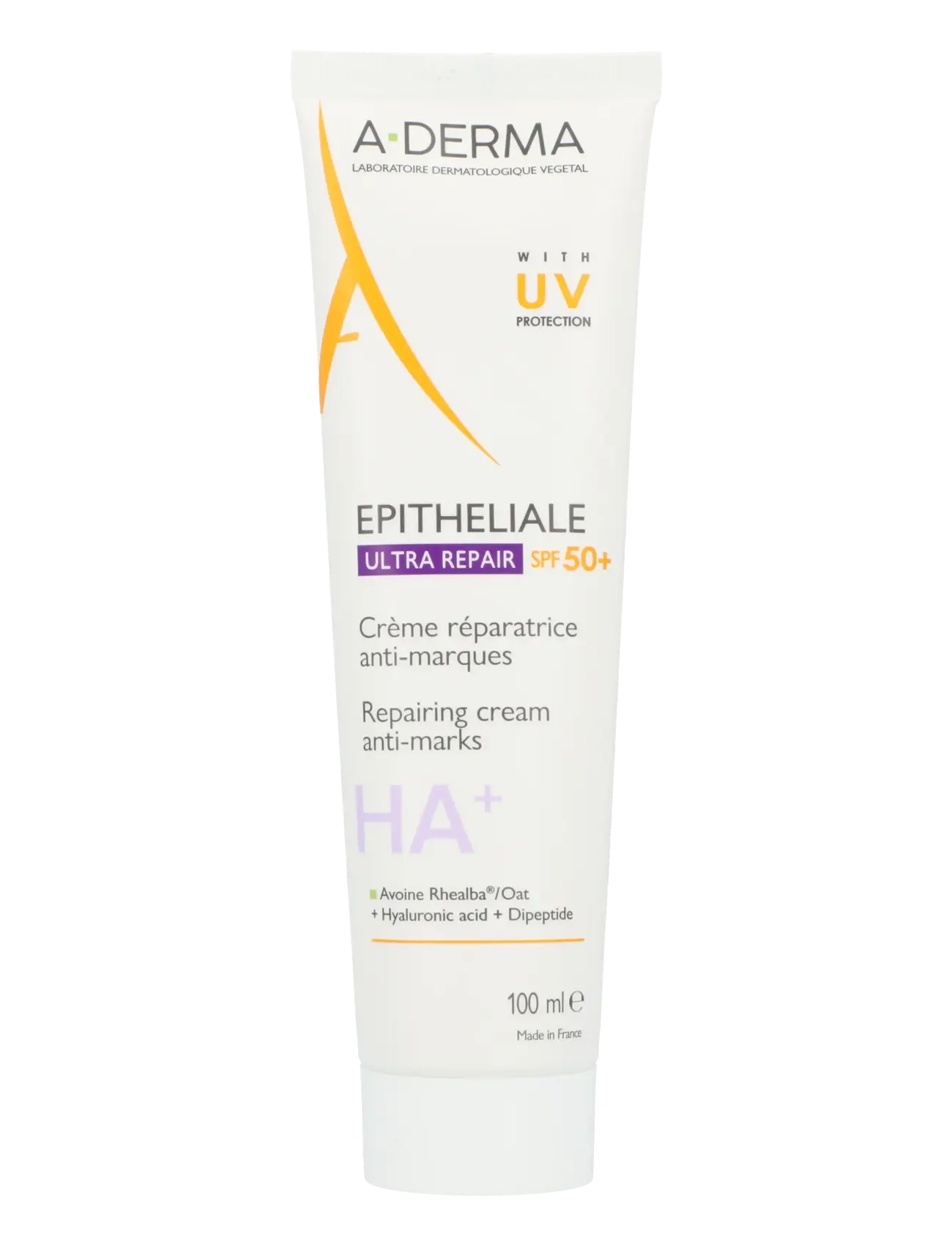 A-Derma Epitheliale A.h Ultra Protective Repairing Cream Spf 50+, 100 ml, Sun Care, Nackt - Face, Beauty