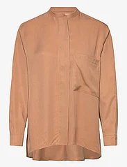 A Part Of The Art - AIRY SHIRT - long-sleeved blouses - caramel - 0