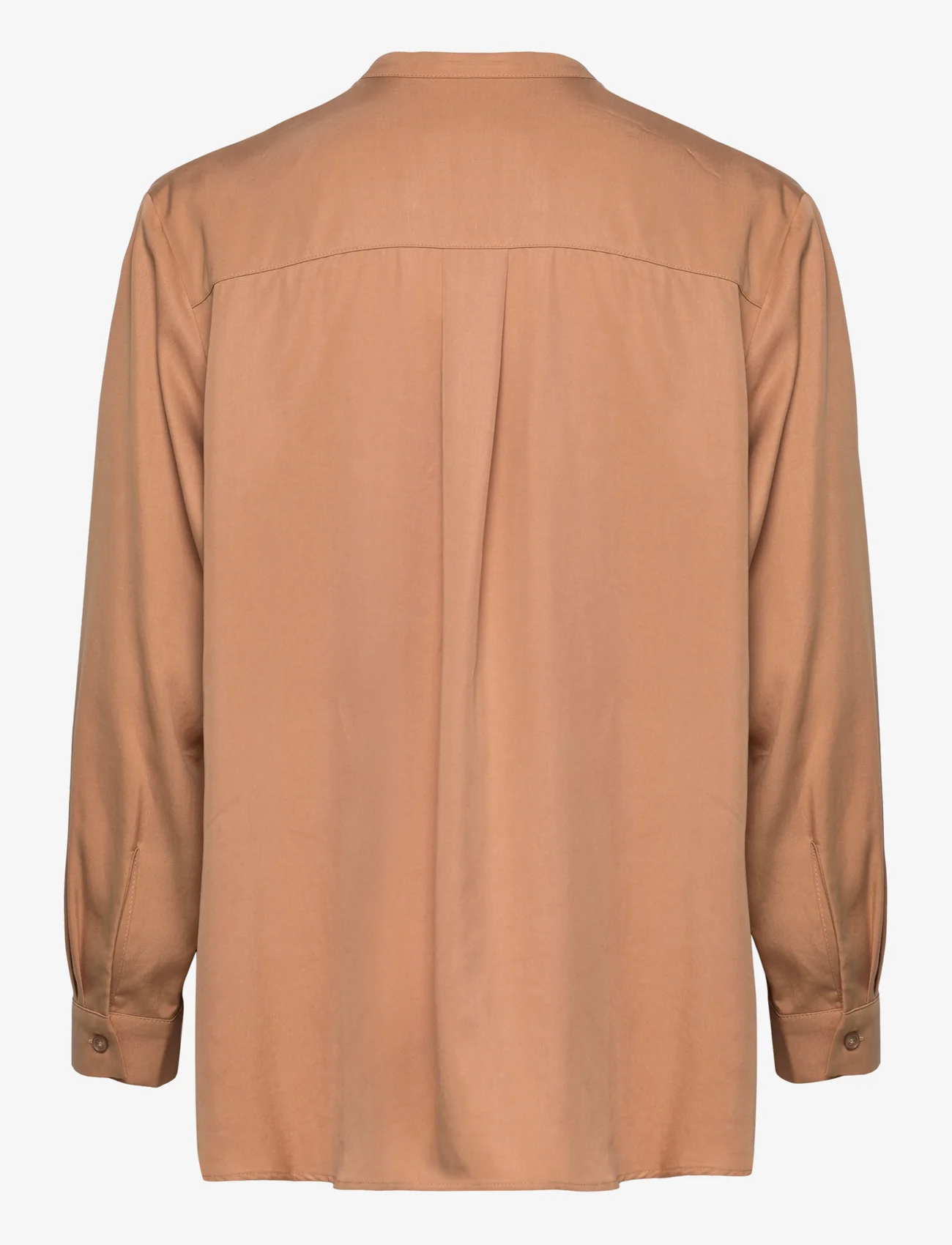 A Part Of The Art - AIRY SHIRT - long-sleeved blouses - caramel - 1