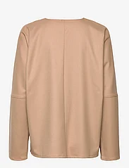 A Part Of The Art - OFF DUTY V-NECK SWEATER - long-sleeved blouses - fudge - 1