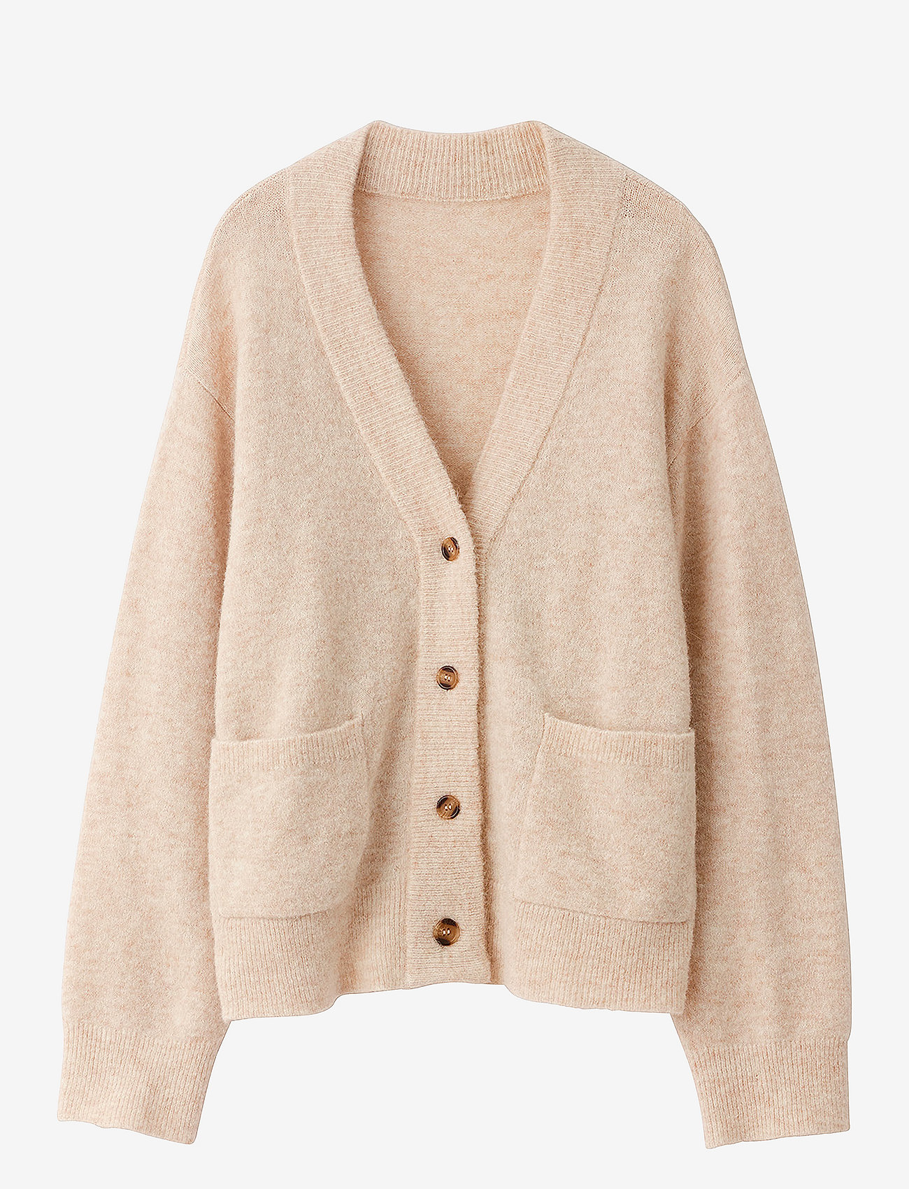 A Part Of The Art - RELAXED CARDIGAN - oat melange - 0