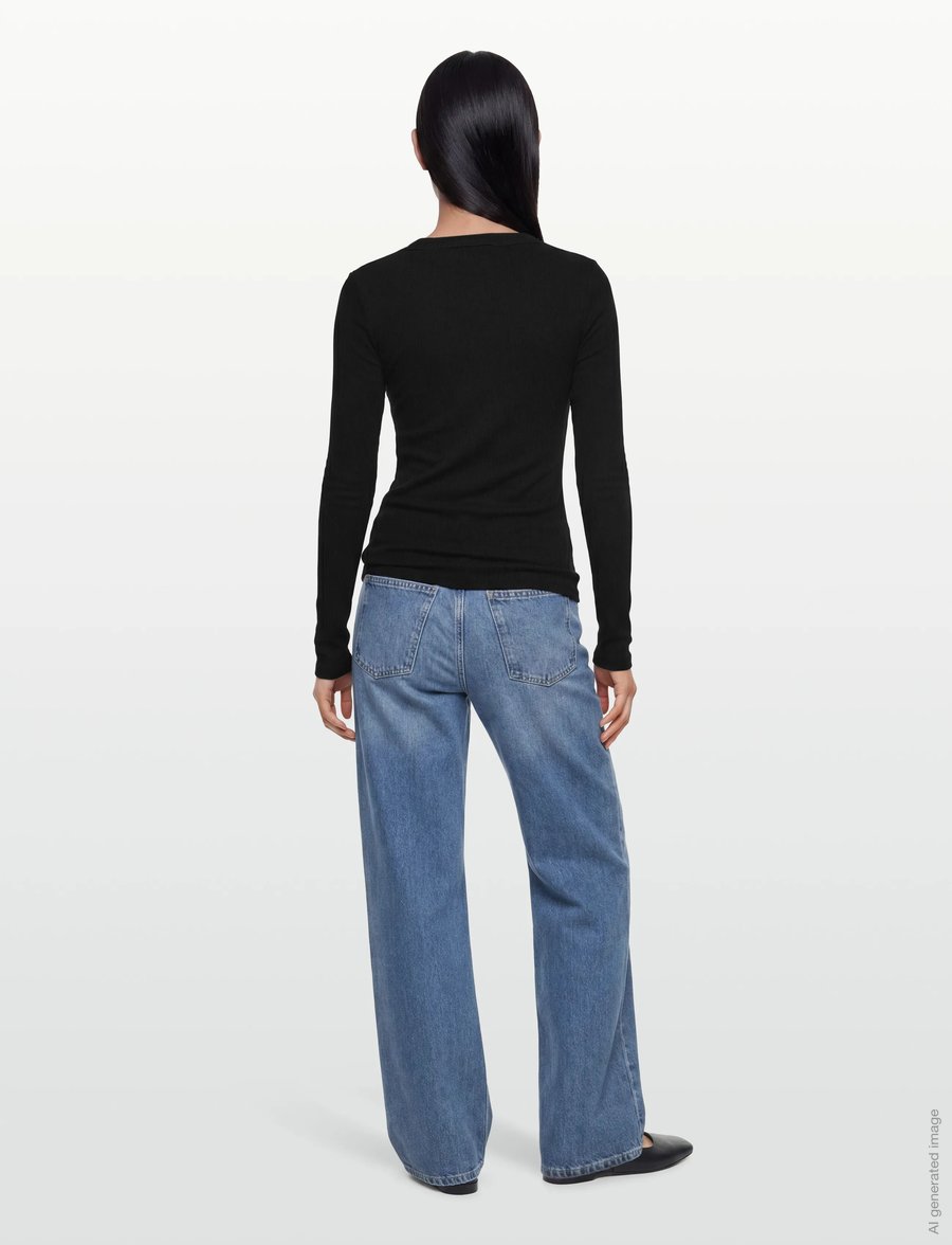 A Part Of The Art - BASIC LS - hauts à manches longues - black - 4