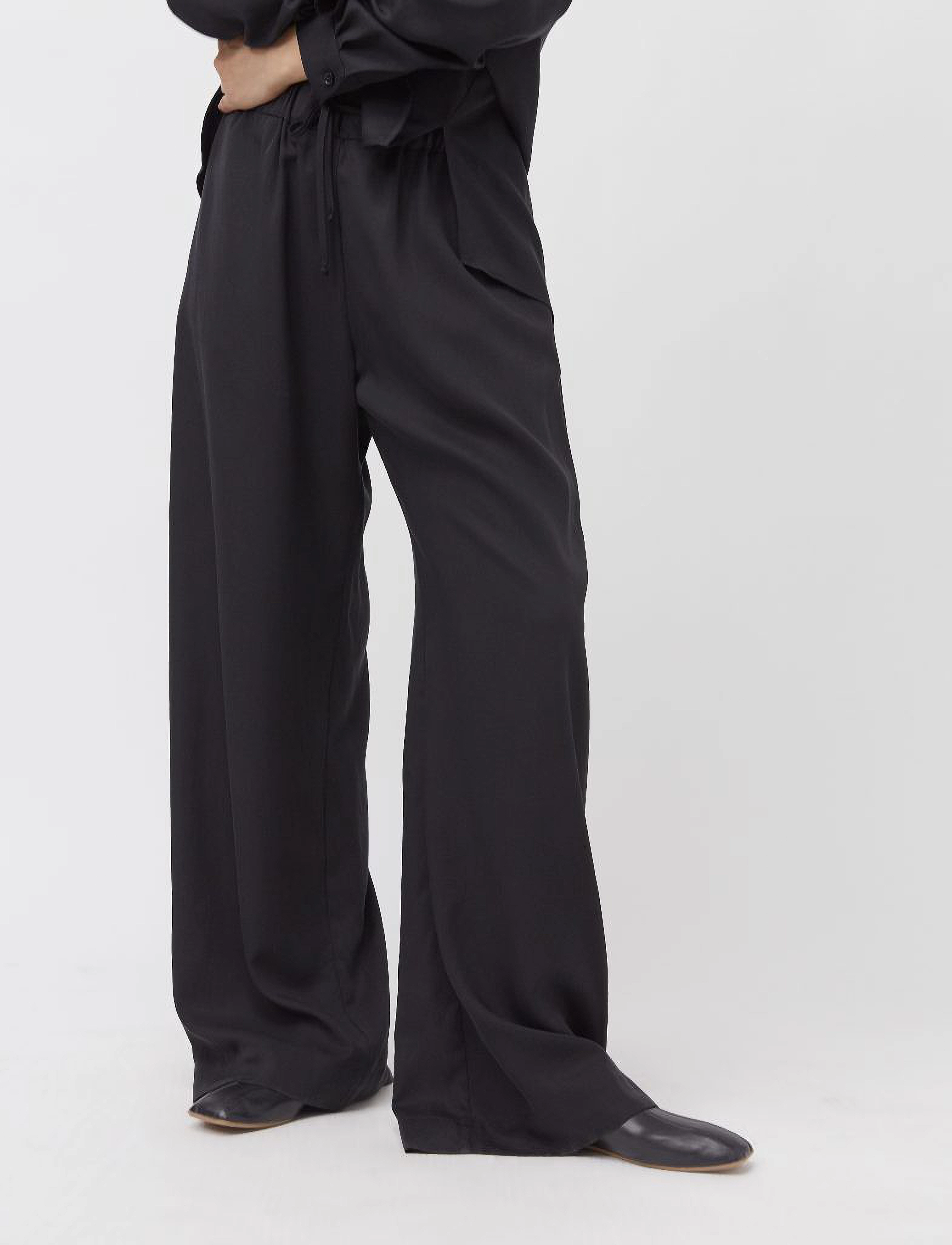 A Part Of The Art Vacant Pants, S, Trousers, Schwarz - Wide Leg, Frauen