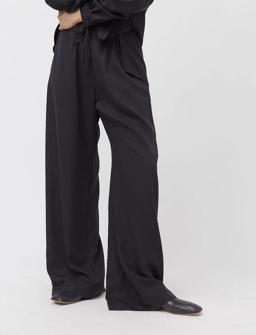 A Part Of The Art - VACANT PANTS - bukser med brede ben - black - 0