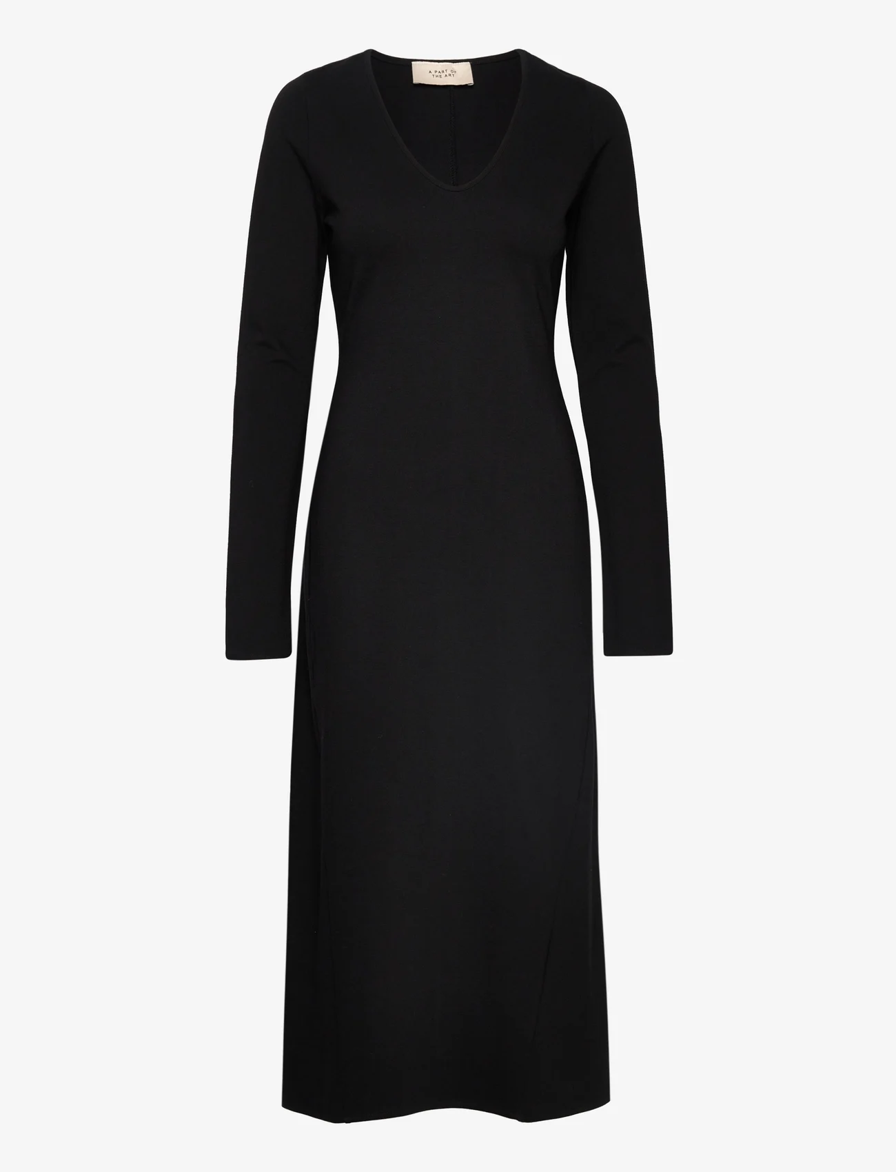 A Part Of The Art - FREE LONG SLEEVE DRESS - sukienki koszulowe - black - 0