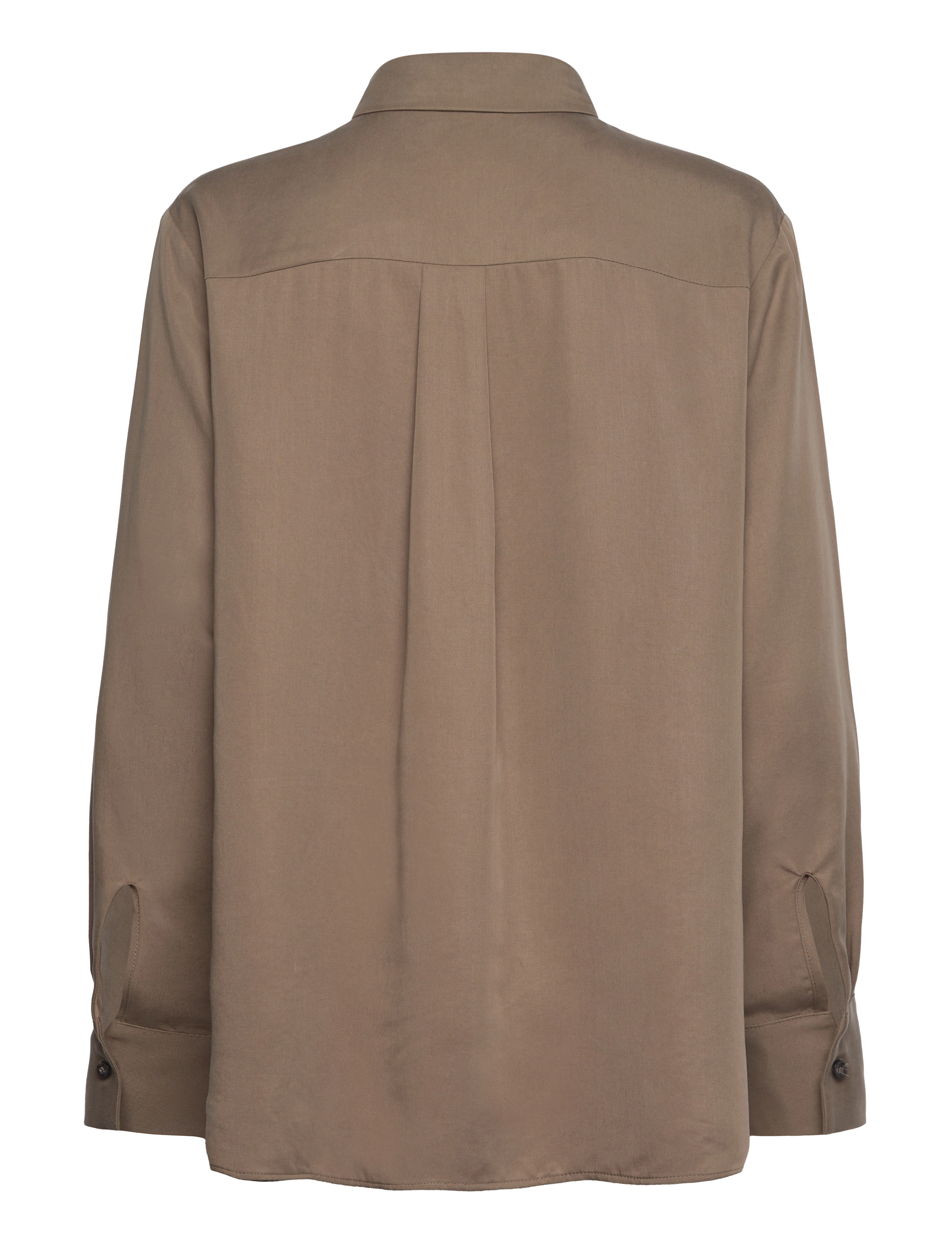 A Part Of The Art - Daily Shirt Dusty Olive Lyocell - dusty green - 1