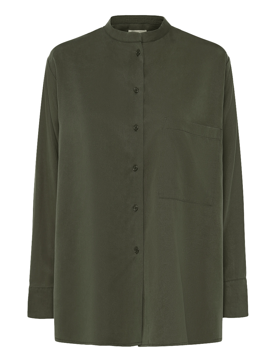 A Part Of The Art - AIRY SHIRT - pikkade varrukatega särgid - pine green - 0