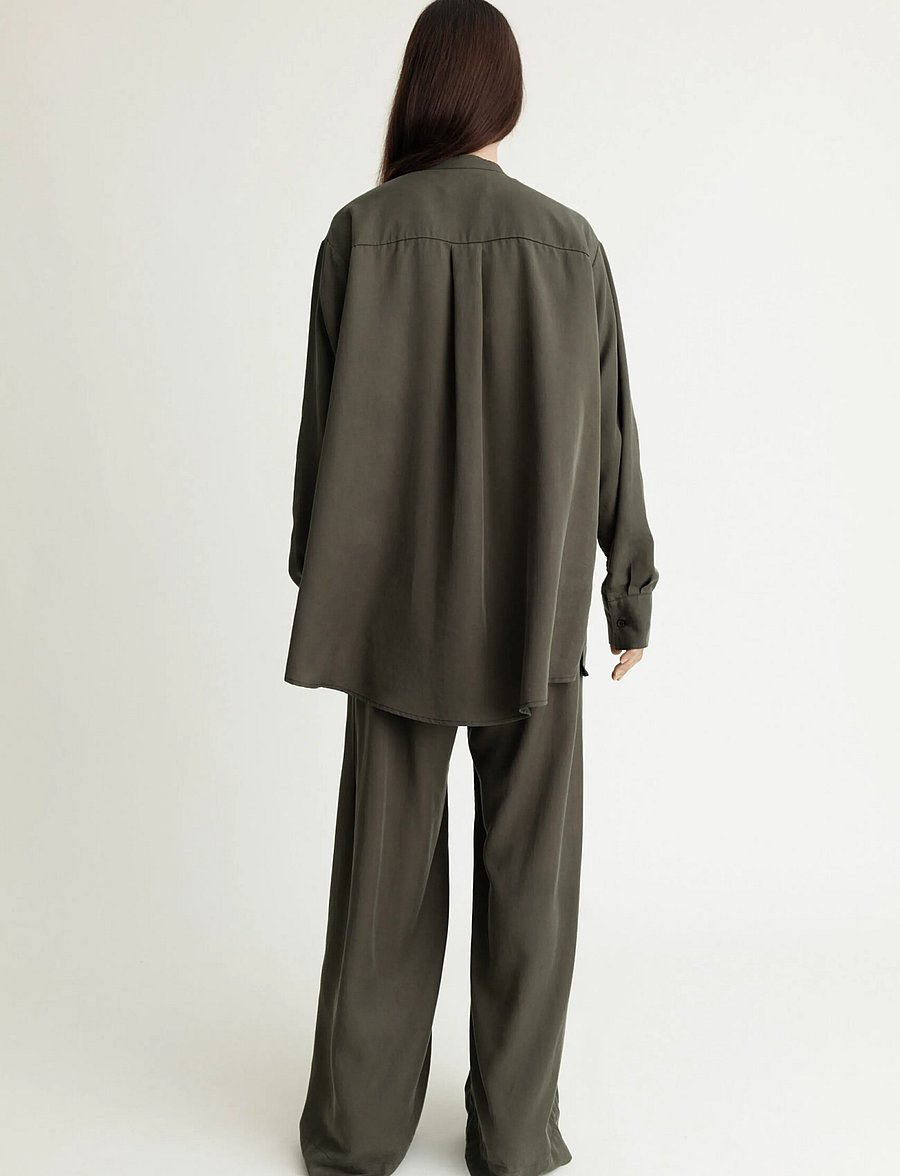 A Part Of The Art - AIRY SHIRT - langärmlige hemden - pine green - 4