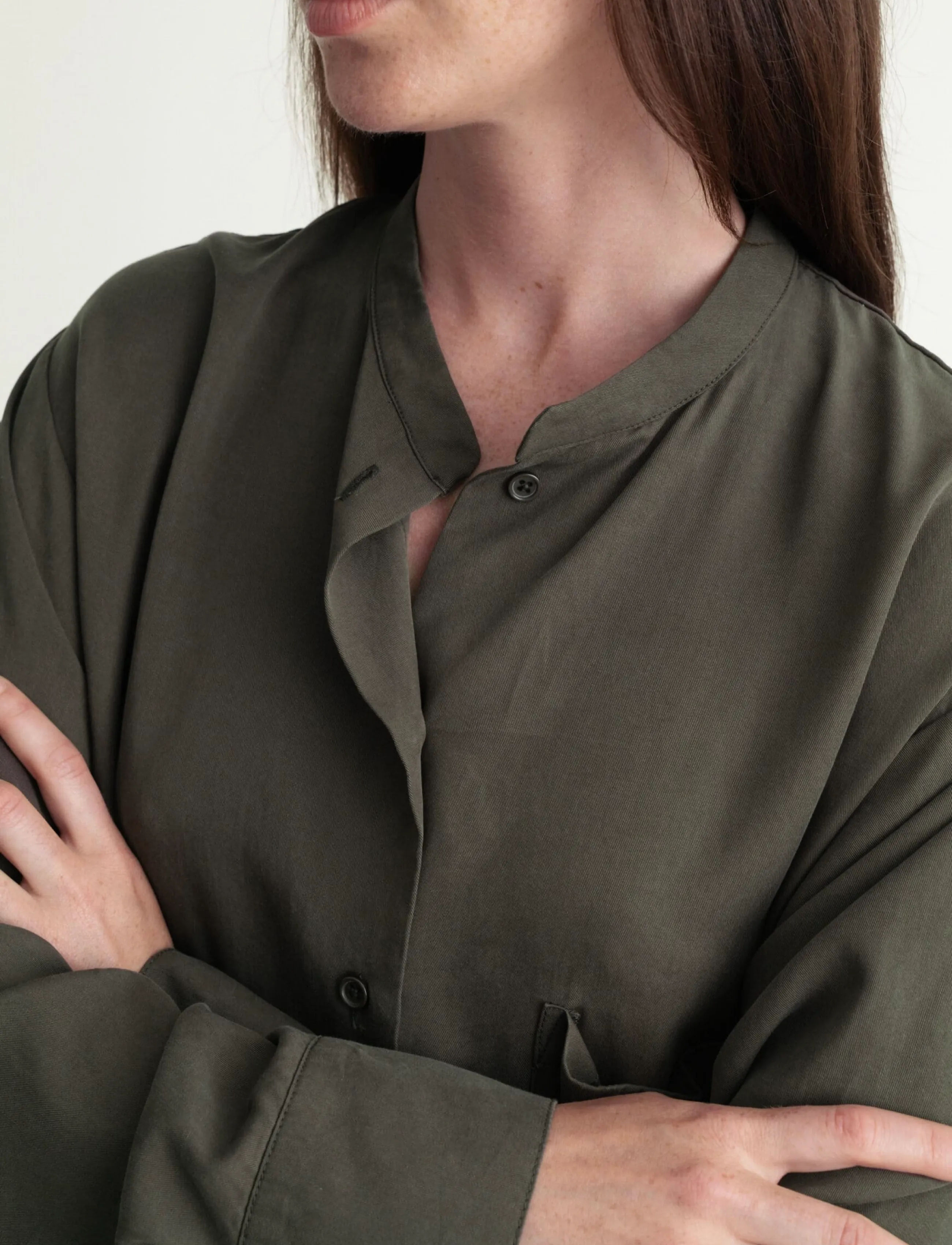 A Part Of The Art - AIRY SHIRT - langärmlige hemden - pine green - 5