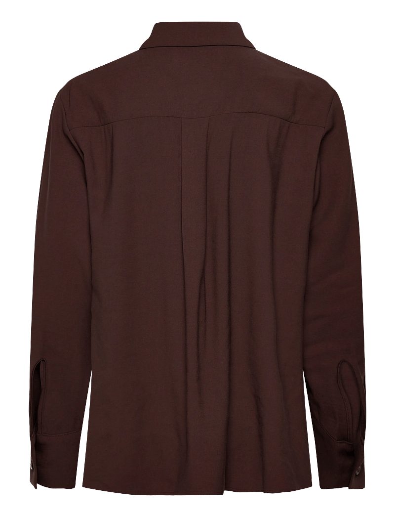 A Part Of The Art - DAILY SHIRT CHOCOLATE TAUPE - pikkade varrukatega särgid - brown - 1