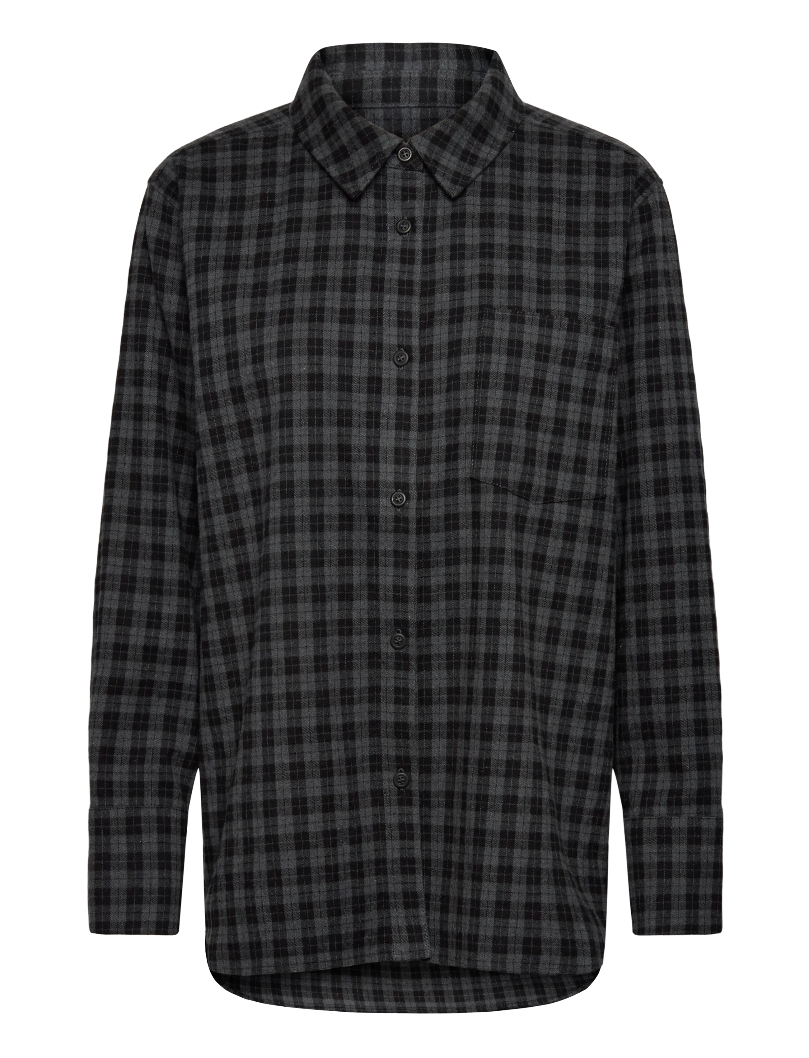 A PART OF THE ART Bold Shirt Schwarz Check Grau - S - Damen