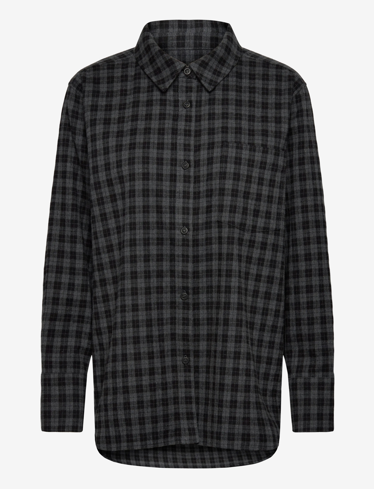 A Part Of The Art - BOLD SHIRT BLACK CHECK - langärmlige hemden - black check - 0
