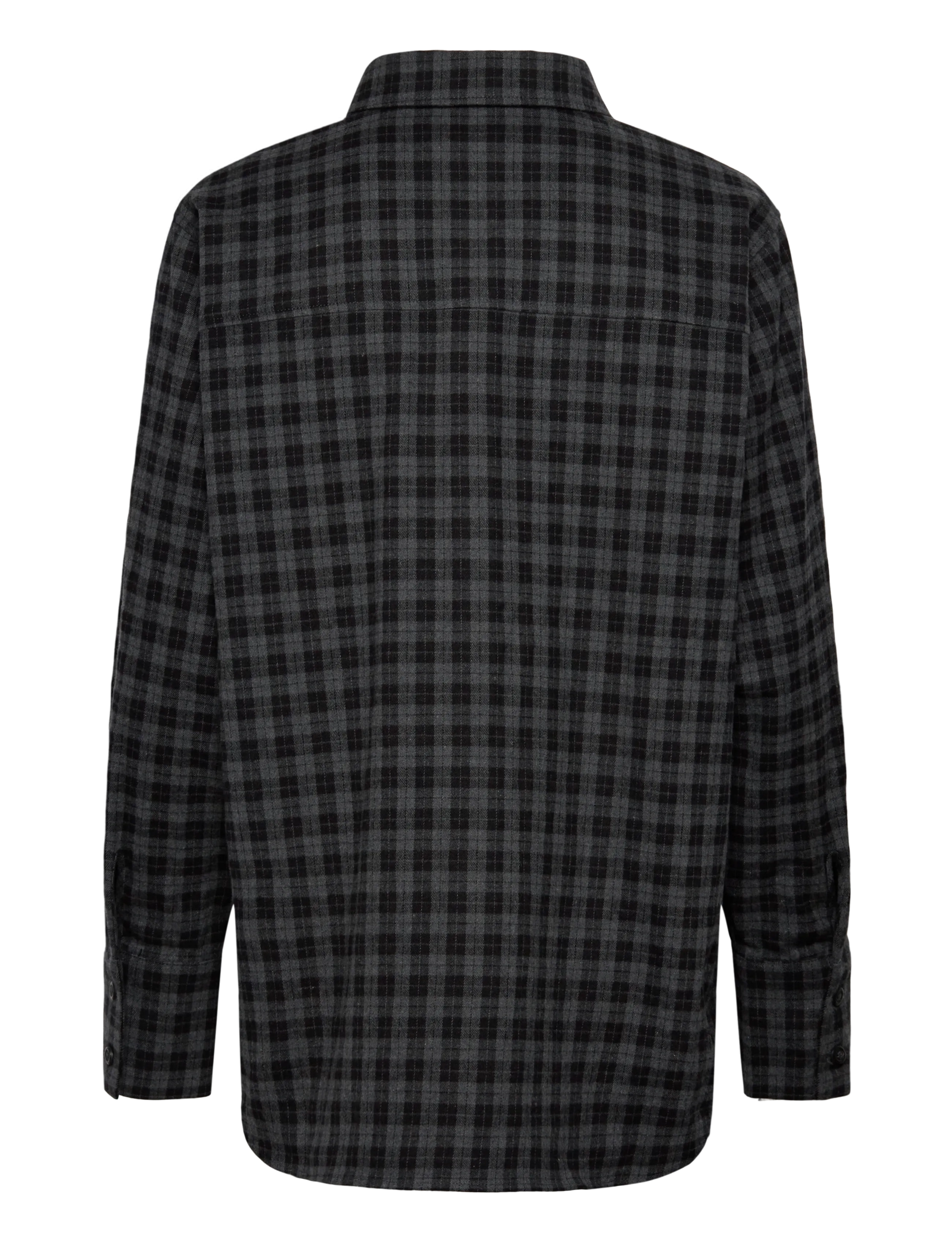 A Part Of The Art - BOLD SHIRT BLACK CHECK - långärmade skjortor - black check - 1