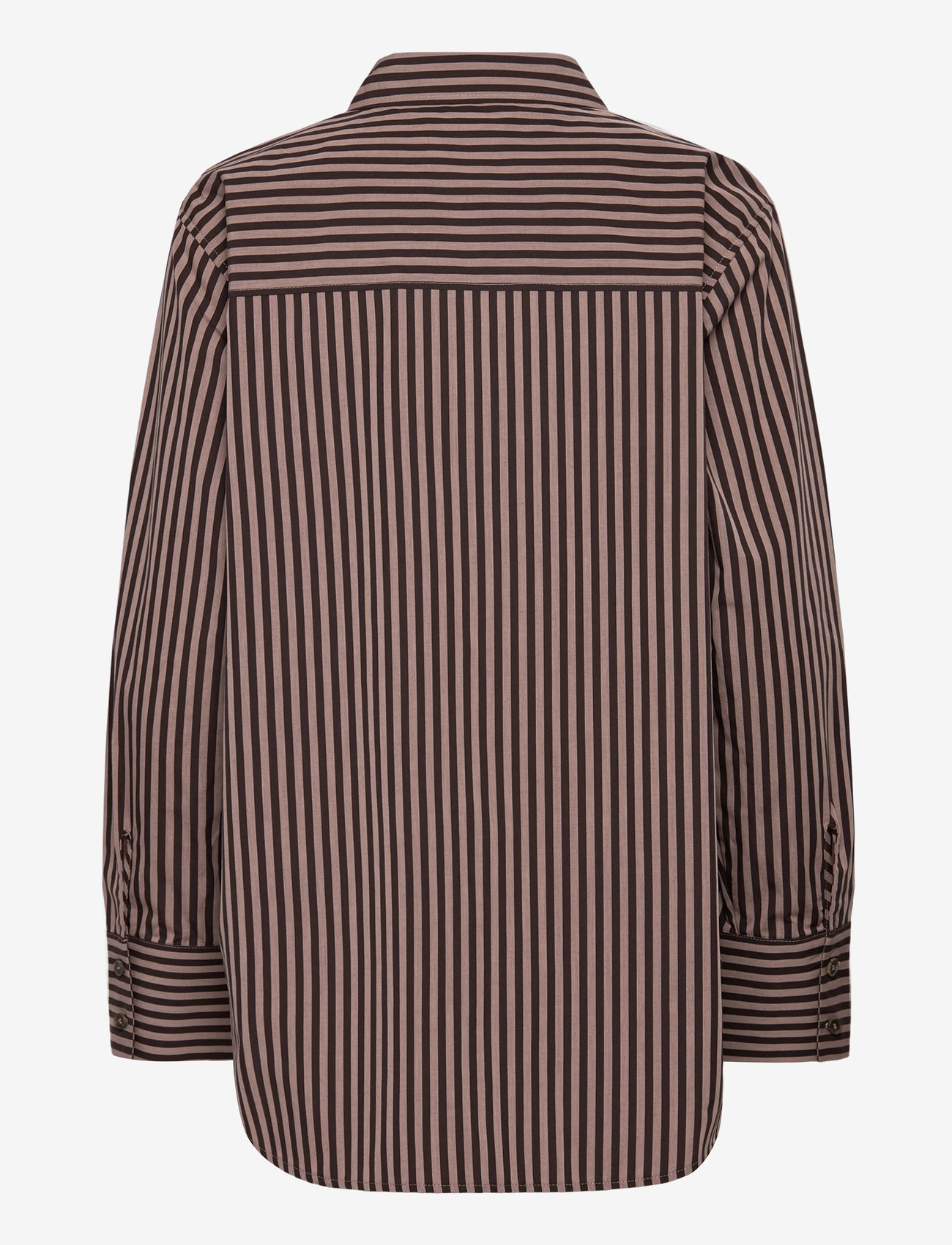 A Part Of The Art - BOLD SHIRT PINK STRIPE - långärmade skjortor - pink and brown stripe - 1