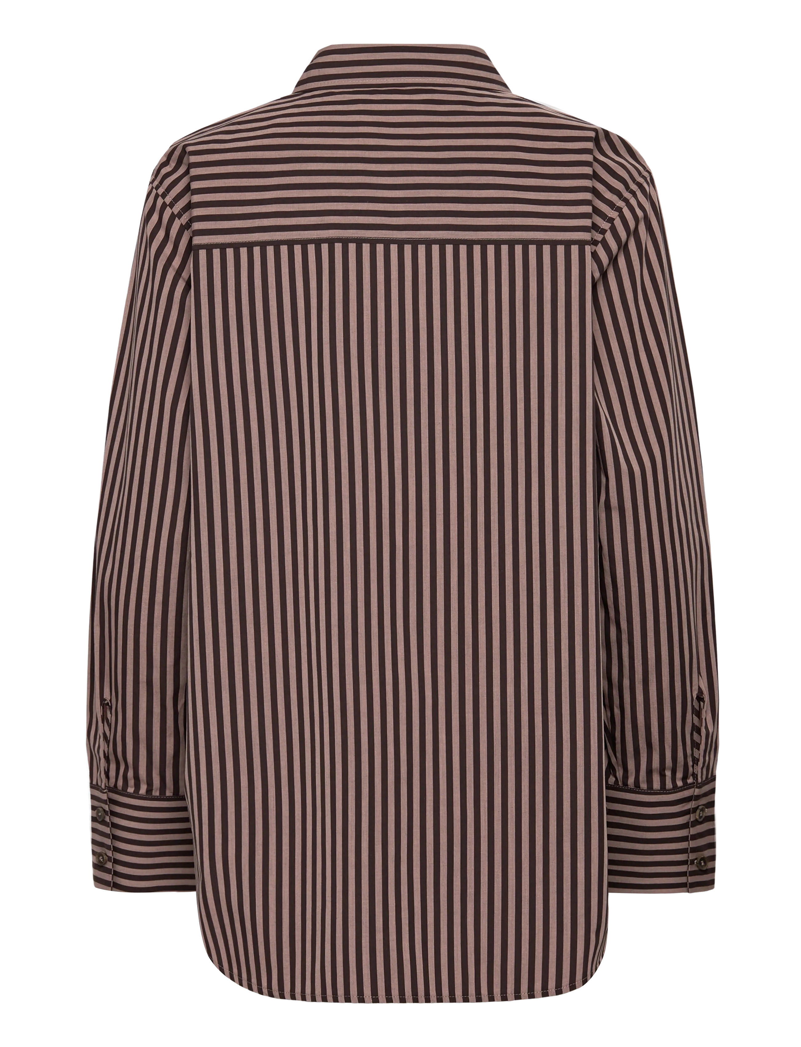 A Part Of The Art - BOLD SHIRT PINK STRIPE - pikkade varrukatega särgid - pink and brown stripe - 2