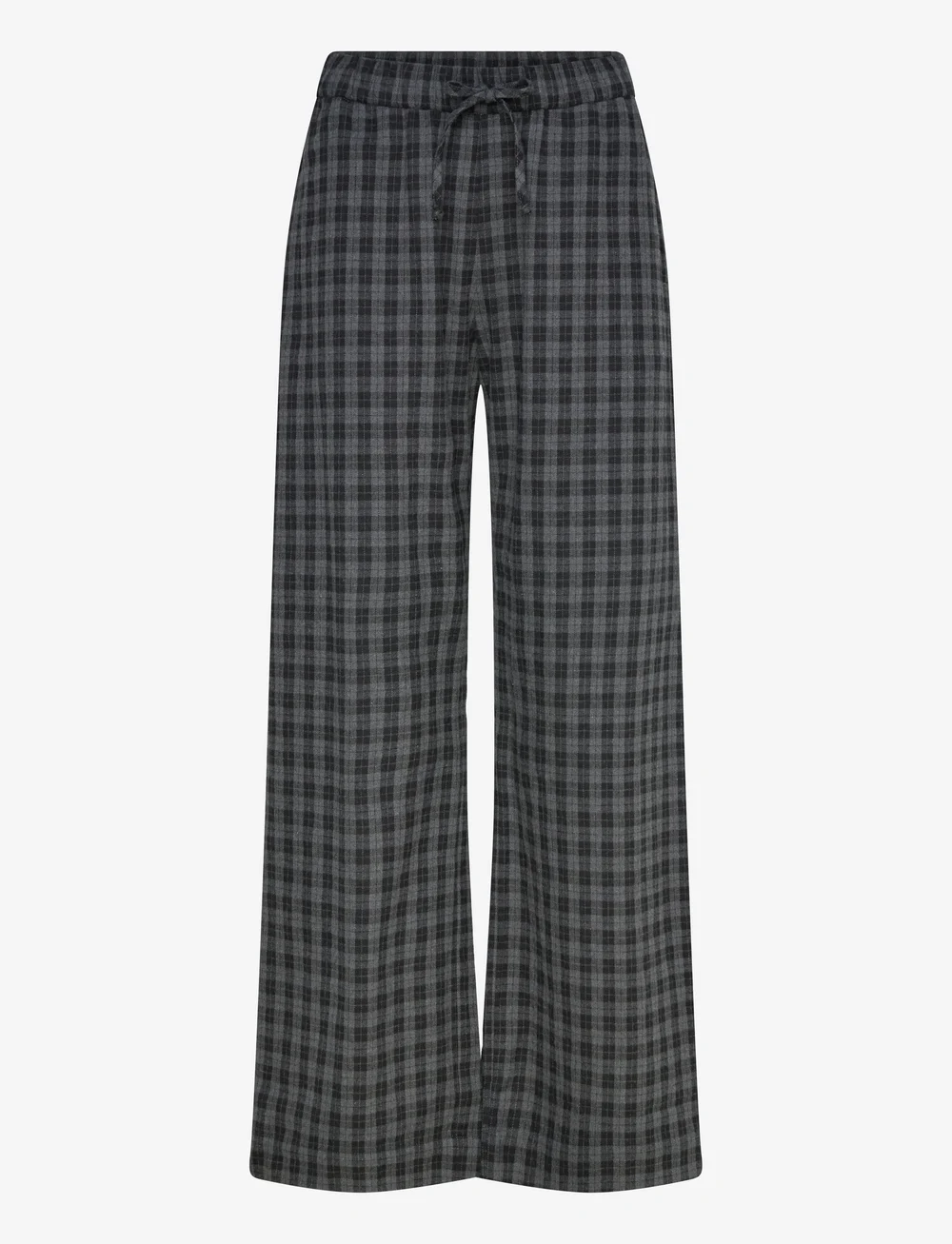 A Part Of The Art - VACANT PANTS BLACK CHECK - linnebyxor - black check - 0