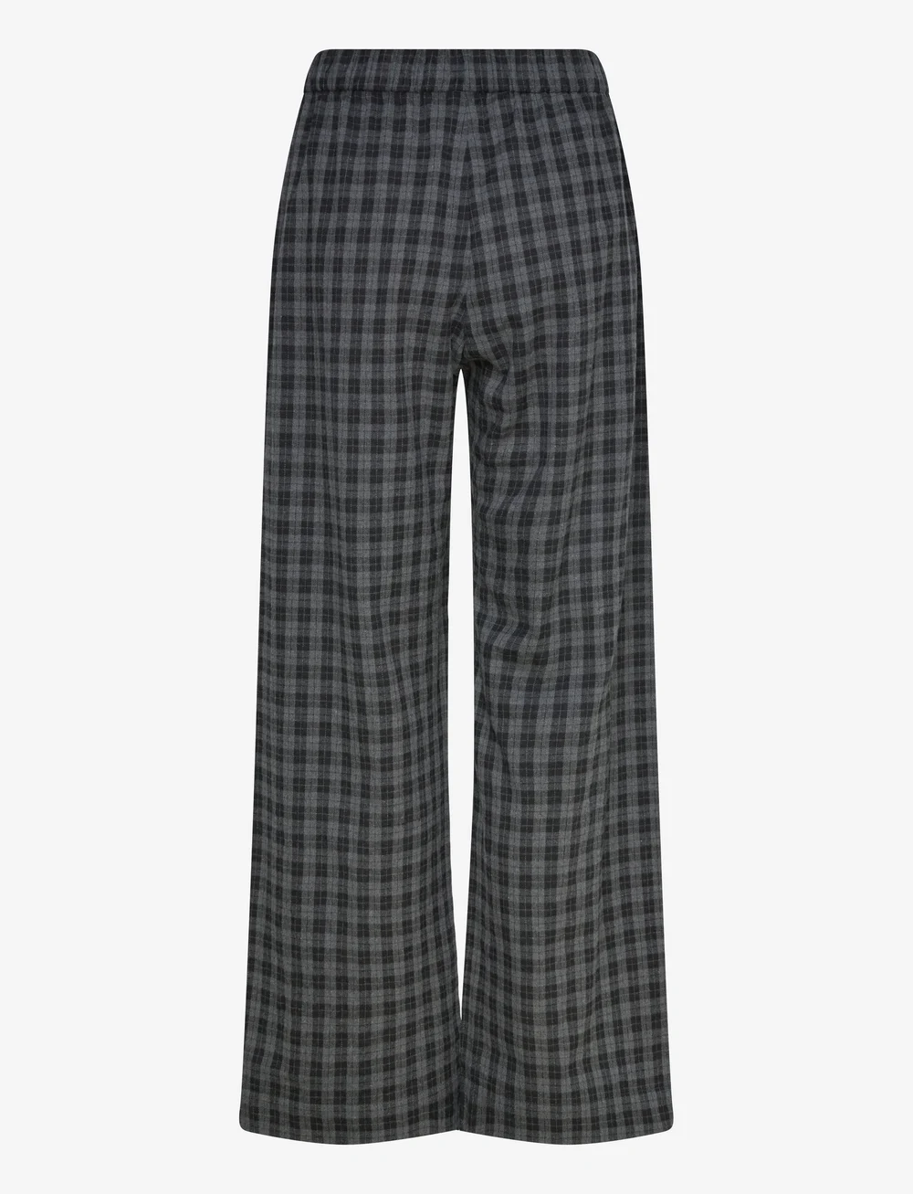 A Part Of The Art - VACANT PANTS BLACK CHECK - linnebyxor - black check - 1