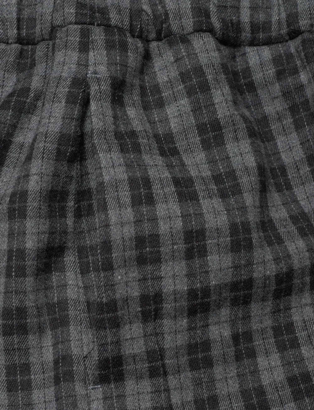 A Part Of The Art - VACANT PANTS BLACK CHECK - linnebyxor - black check - 2