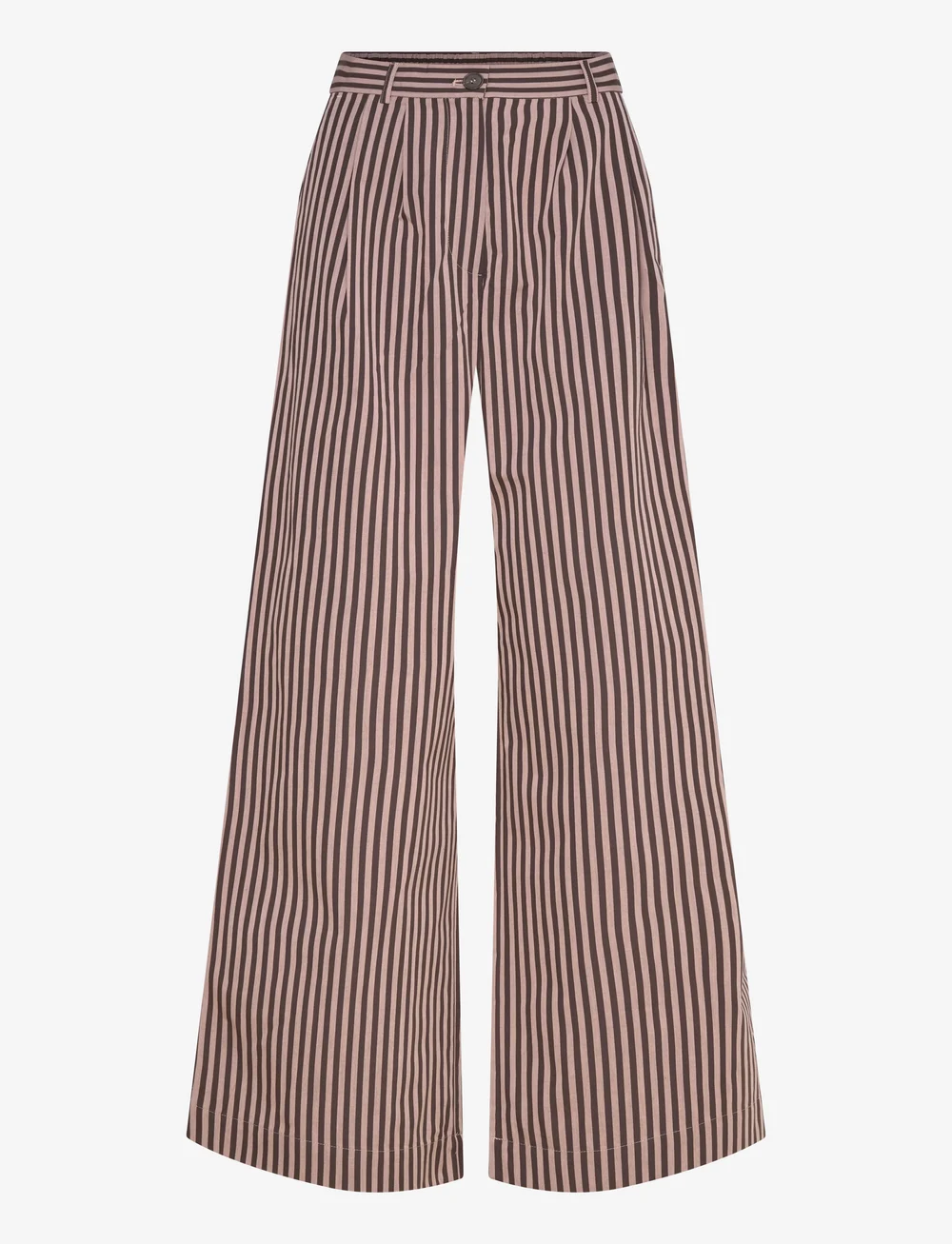A Part Of The Art - DREAMY PANTS PINK STRIPE - utsvängda byxor - pink and brown stripe - 0