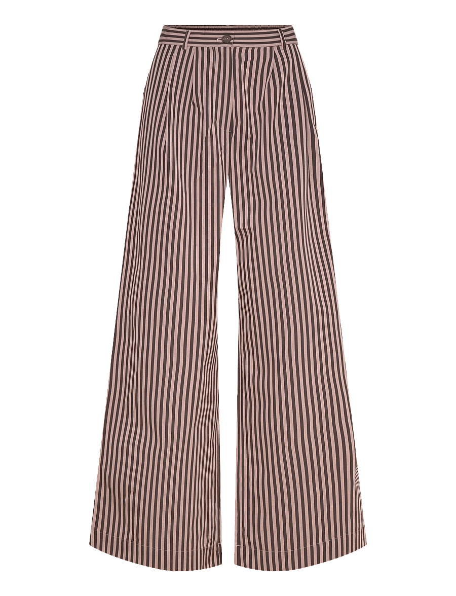 A Part Of The Art - DREAMY PANTS PINK STRIPE - schlaghose - pink and brown stripe - 0