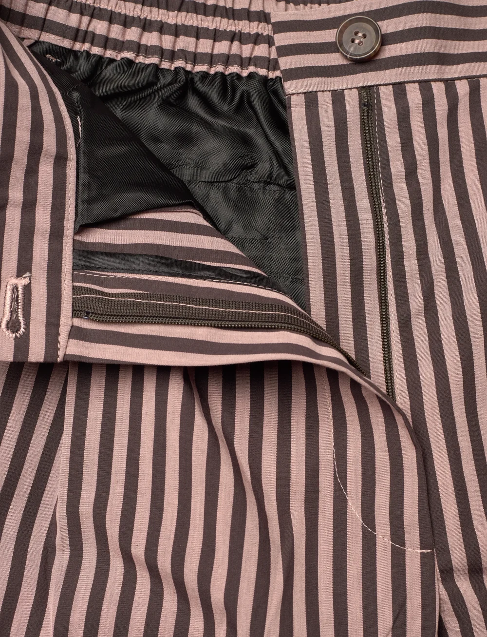 A Part Of The Art - DREAMY PANTS PINK STRIPE - utsvängda byxor - pink and brown stripe - 3